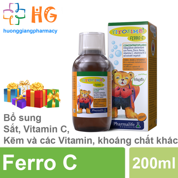 Fitobimbi Ferro C ✅ Hàng Chính Hãng 100% - Bổ sung Sắt, Kẽm và các Vitamin, Khoáng Chất. Giúp tăng cường sức đề kháng