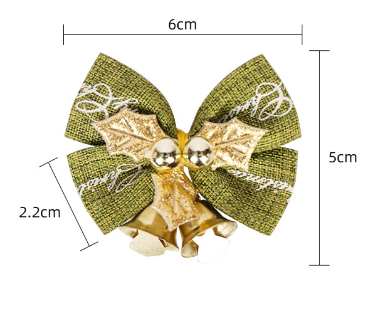 Nơ lục lạc a21 decor kim vinh phụ kiện trang trí noel