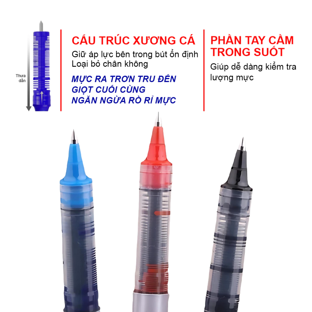 Bút Bi Uniball Eye UB-150 Chính Hãng Bút Bi Mực Nước 0.5mm Viết Êm Không Bị Gỉ Mực