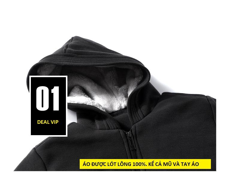 [Hoàn Tiền 15%] [HCM]ÁO KHOÁC NỈ LÓT LÔNG CỪU CỰC ẤM