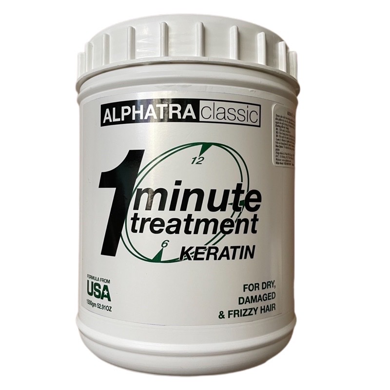Kem ủ 1 phút One Minute Treatment Alphatra ( Usa) 1500ml(2025)