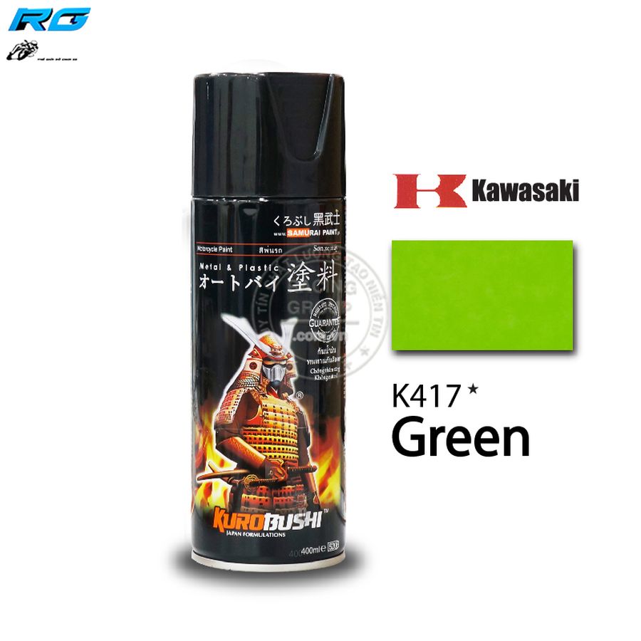 Sơn xịt samurai màu xanh lá cây - mã k417