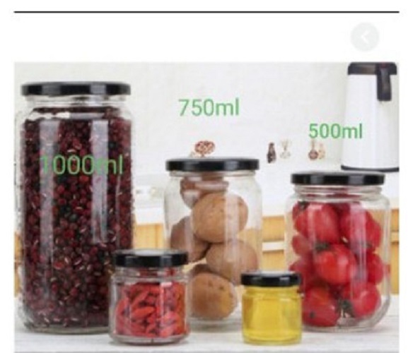 [HÀNG CHẤT LƯỢNG] Hũ thủy tinh 1000ml nắp thiết