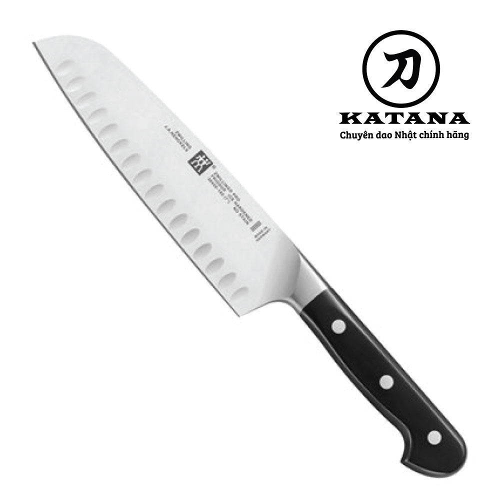 [Trả góp 0%]ZWILLING - Dao Santoku hollow ZWILLING Pro - 18cm