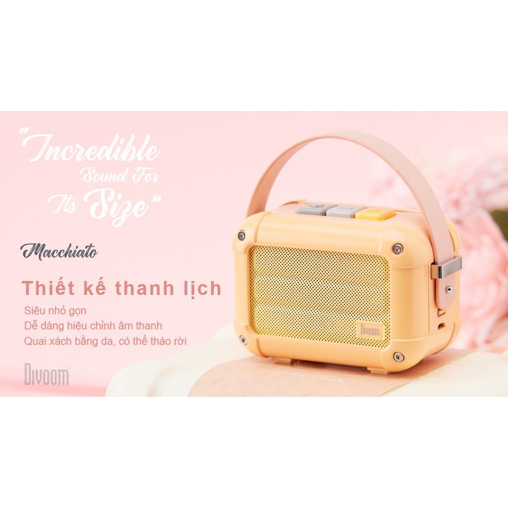 Loa Bluetooth Divoom Macchiato 6W - Dâu Đen Store