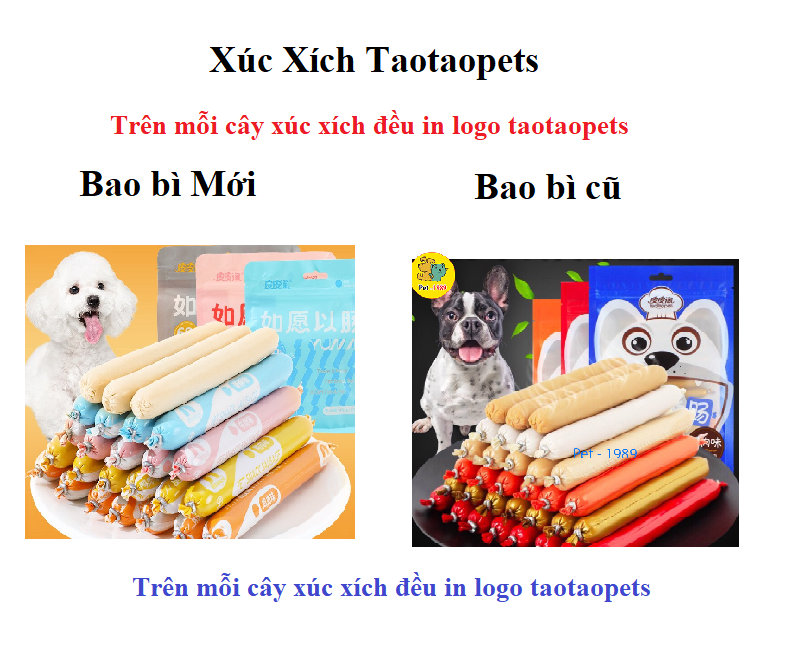 Xúc xích taotaopet dinh dưỡng cho chó mèo 30 cái Pet-1989