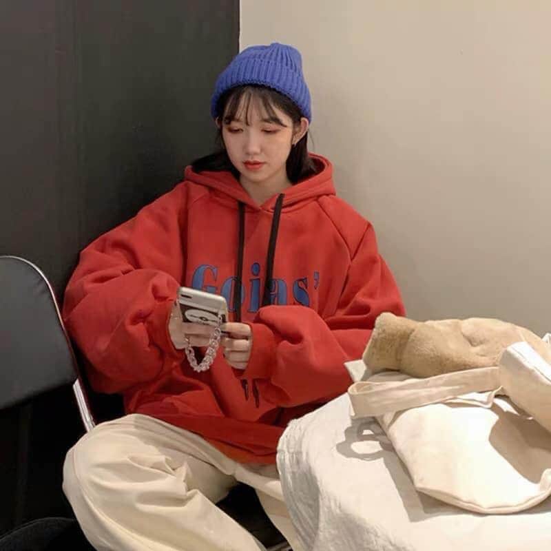 ÁO KHOÁC HOODIE CHẤT LIỆU VẢI NỈ THOẢI MÁI FROM RỘNG PHONG CÁCH HÀN QUỐC