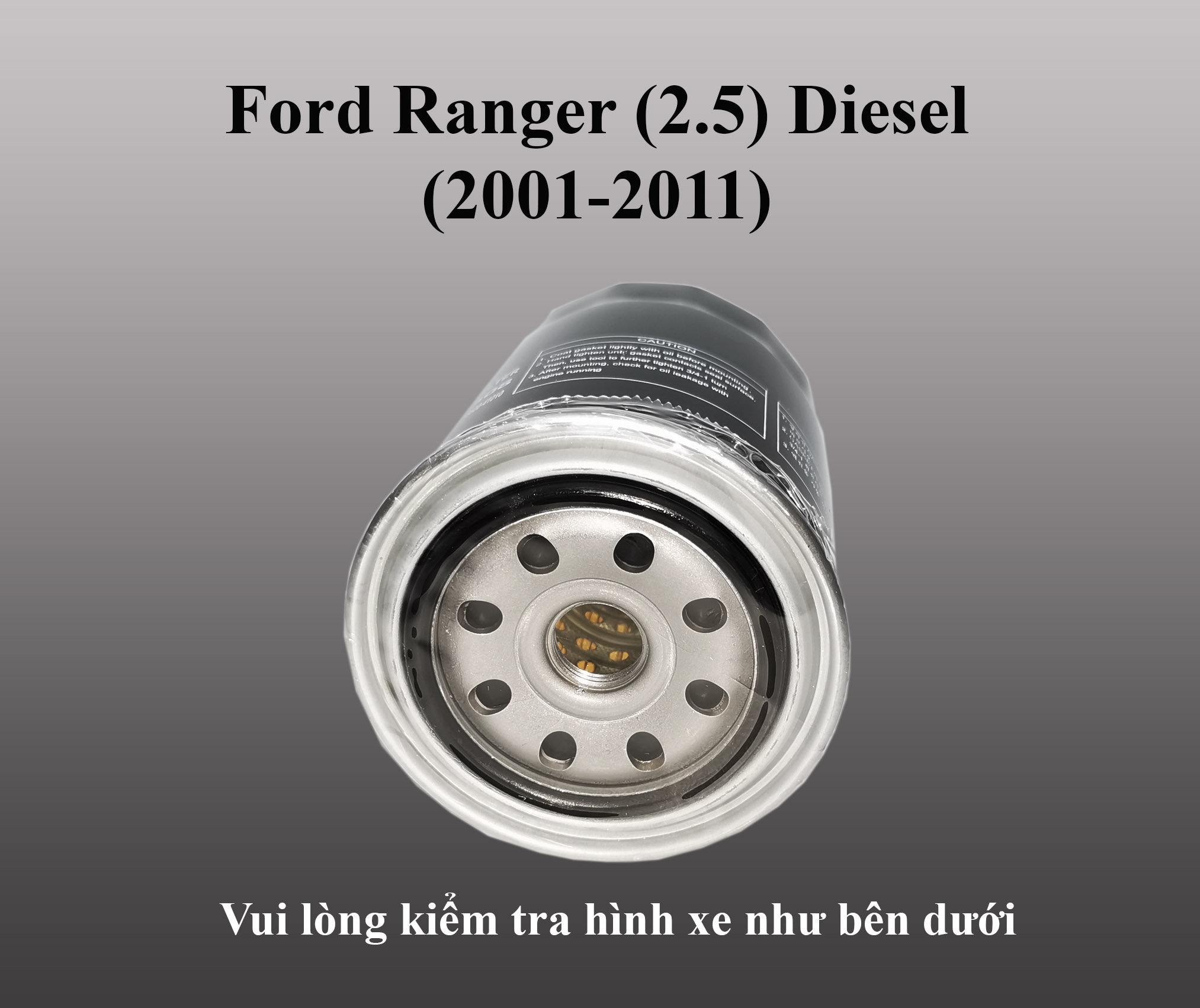 Lọc nhớt Ford Ranger (2.5) máy dầu (2001 - 2011)