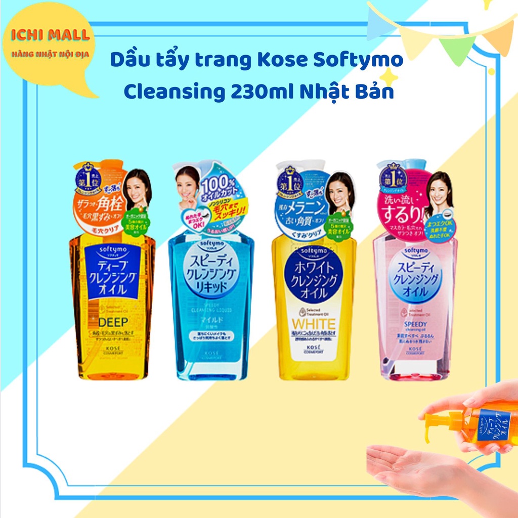 Dầu tẩy trang Kose Softymo Cleansing Nhật Bản