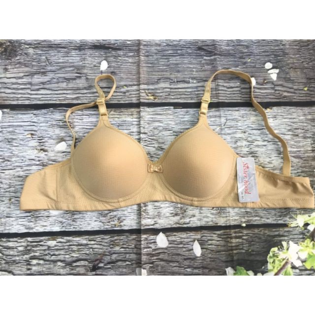 Đồ lót nữ, áo lót nữ Thái Lan SisterHood 6328 không gọng đệm mỏng cho người ngực nhỏ lưng to, chất liệu thun lạnh thông thoáng giúp chị em luôn tự tin và  năng động suốt cả ngày.