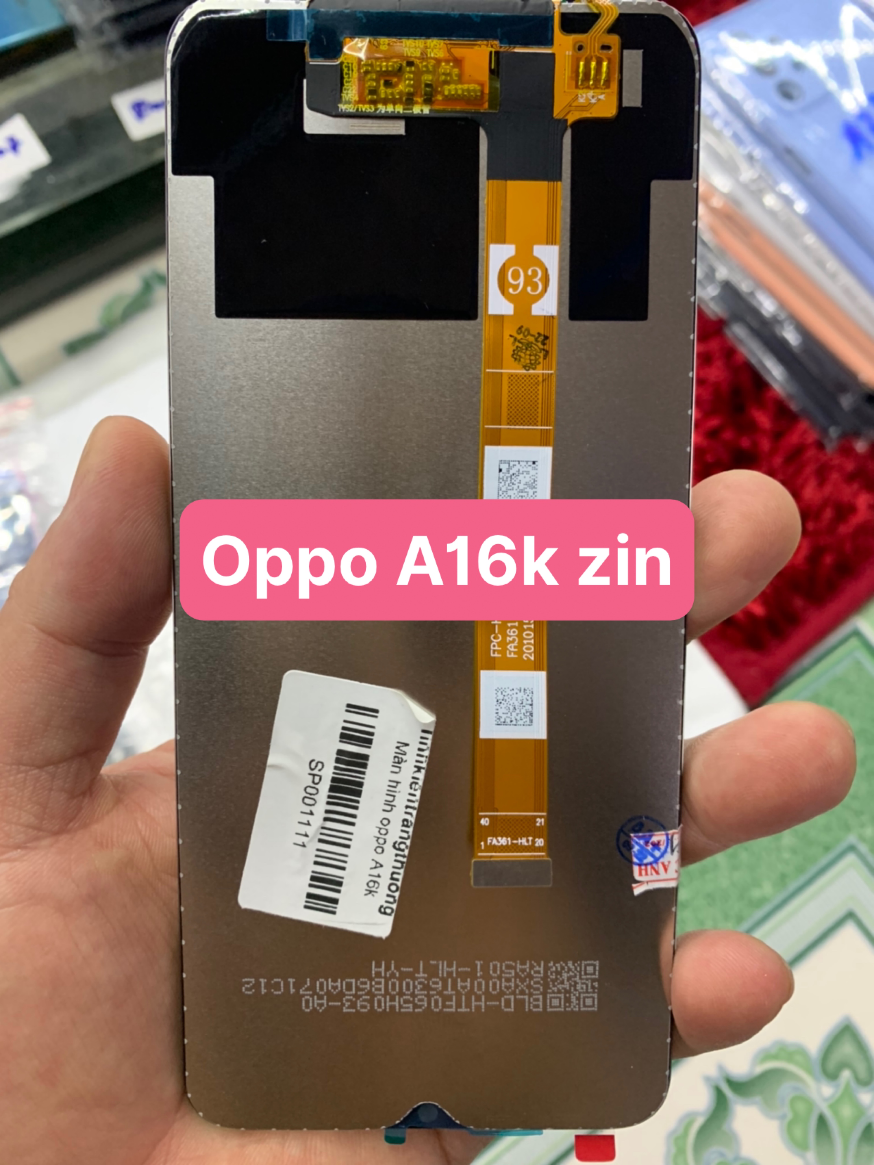 Màn hình oppo A16k, hàng zin đã test OK