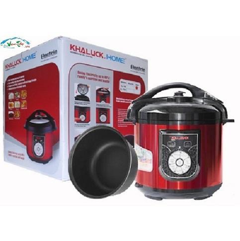 NỒI ÁP SUẤT KHALUCK.HOME KL-788 LÒNG MEN 6L (ĐỎ)