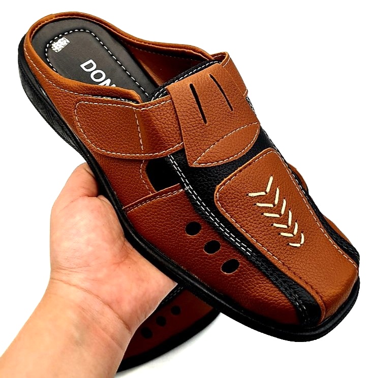 Giay nam da mềm mại độ bền cao khâu đế bao đi mưa thiết kế theo tiêu chuẩn Châu Âu D.GM