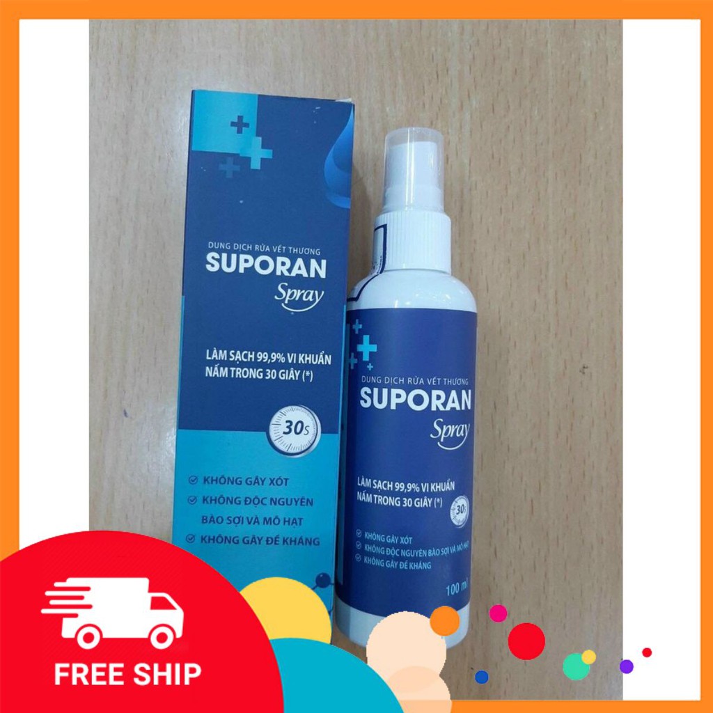 Dung dịch sát khuẩn Suporan chai xịt 100ml