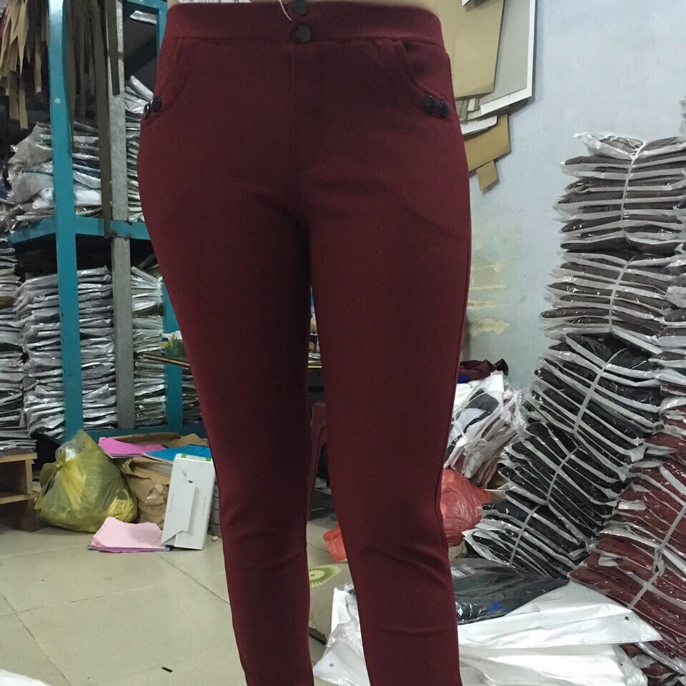 [HCM]Quần cotton 4 chiều dài nút