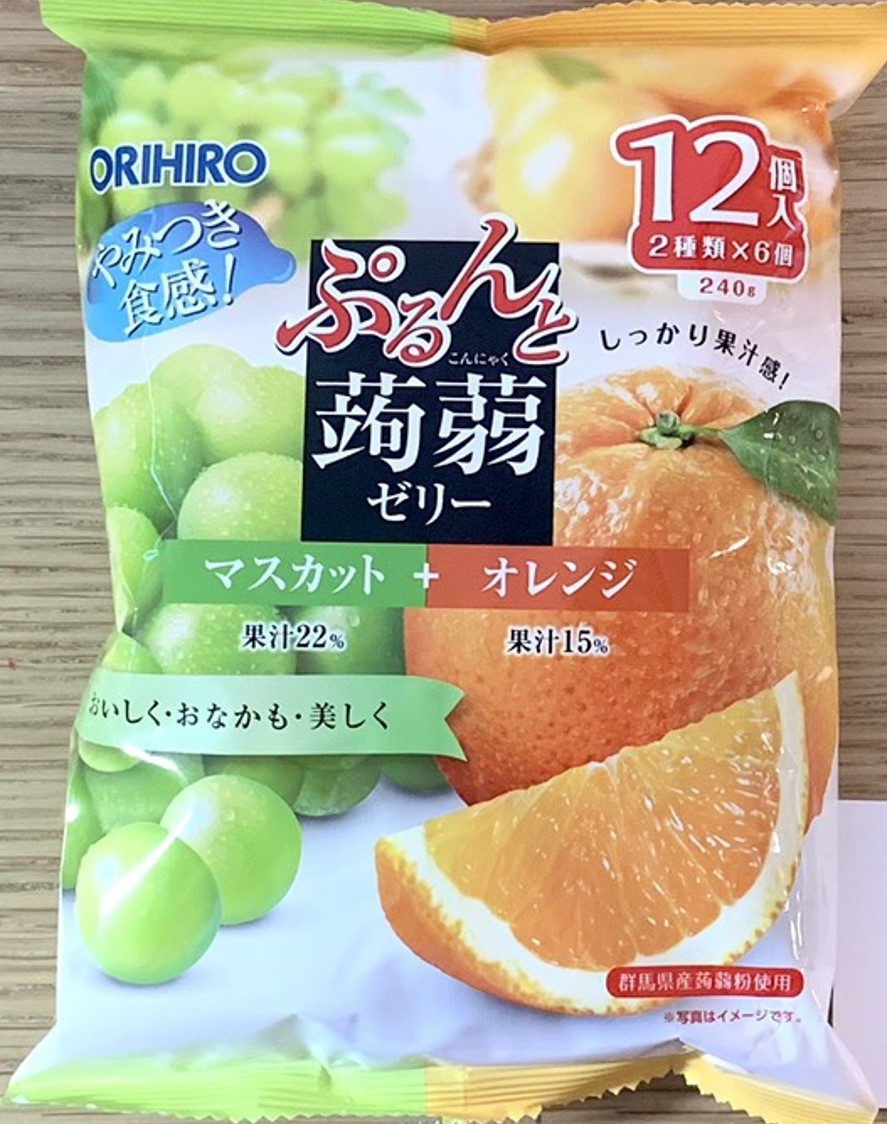 Thạch trái cây Orihiro Nhật Bản (240g)