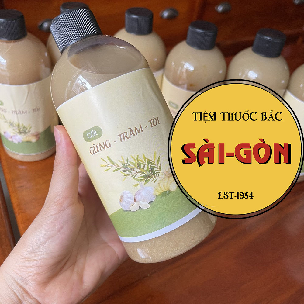 Cốt Gừng Tràm Tỏi Tắm Bé - Chai 600ml