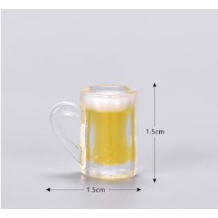 Tiểu Cảnh: Mô hình Charm slime đồ uống 3D mini dễ thương