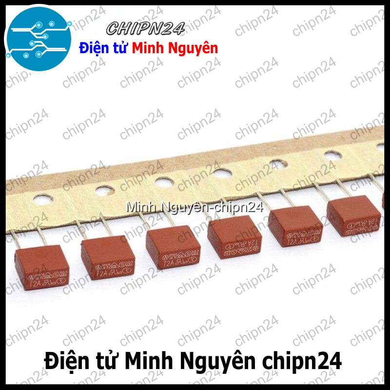 [2 cái] (K446) Cầu Chì Vuông 3.15A 250V (T3.15A250V) - HH003423