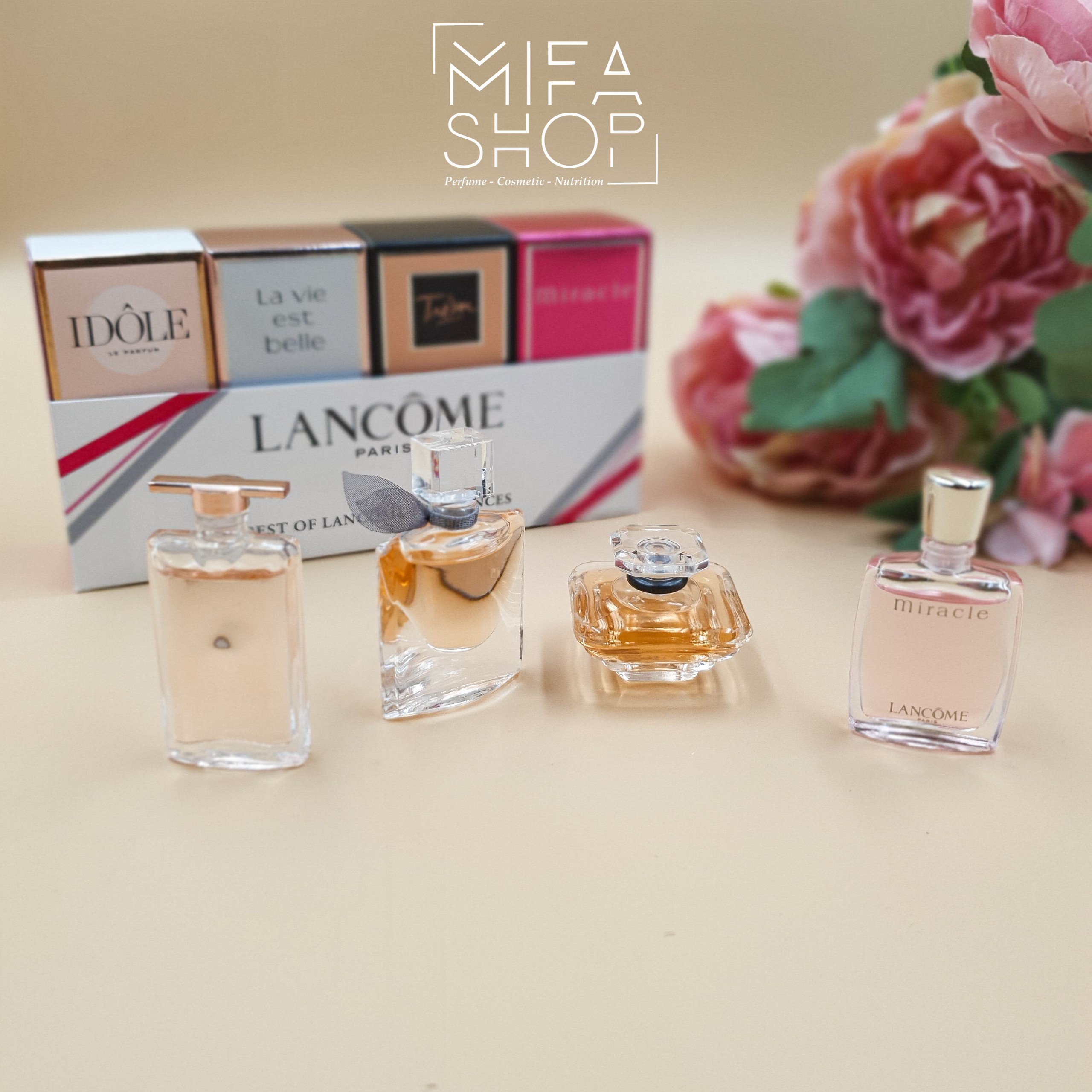 Bộ Nước Hoa Lancome 4 Chai ( The Best Of Lancome Fragrances ) - Chính Hãng
