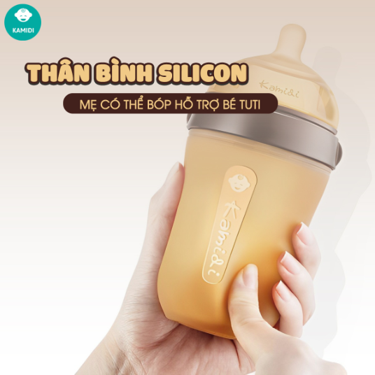 Bình sữa Kamidi Silicon cao cấp