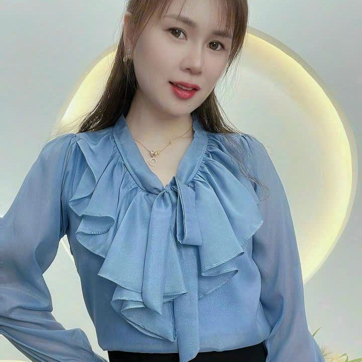 AT1- ÁO KIỂU NỮ CÔNG SỞ BÈO CỘT NƠ