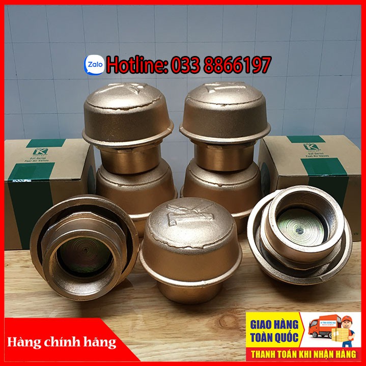 Van thở bồn xăng dầu phi 60