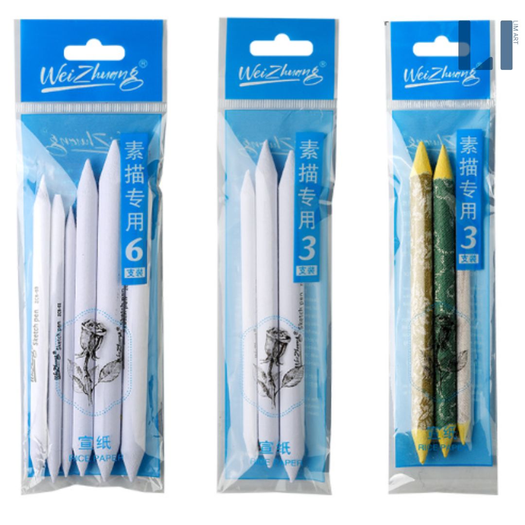 Set 3/6 cây di chì phác thảo, blend màu