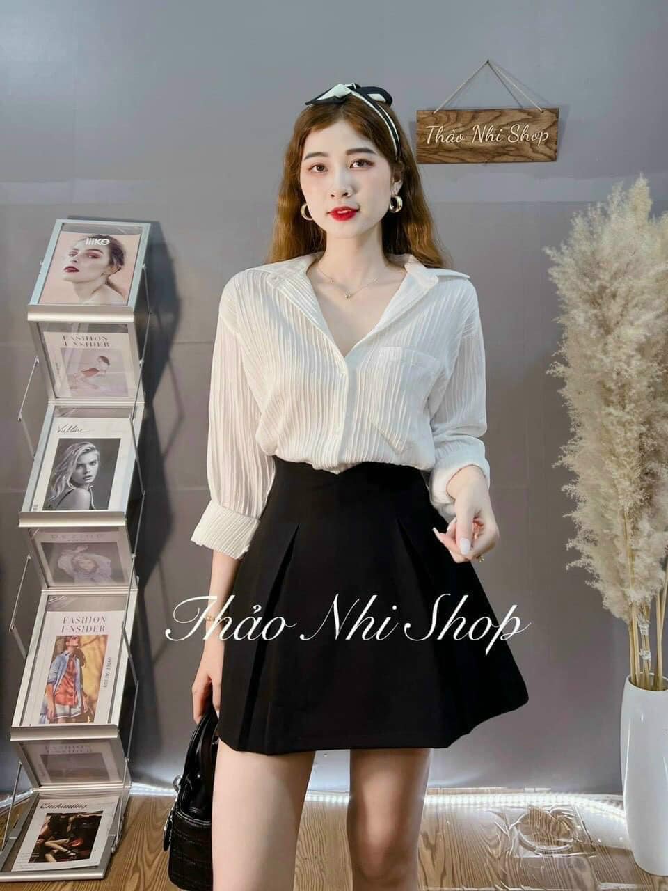 Áo Sơ Mi Xốp Nhăn Basic A28,Áo Kiểu Nữ