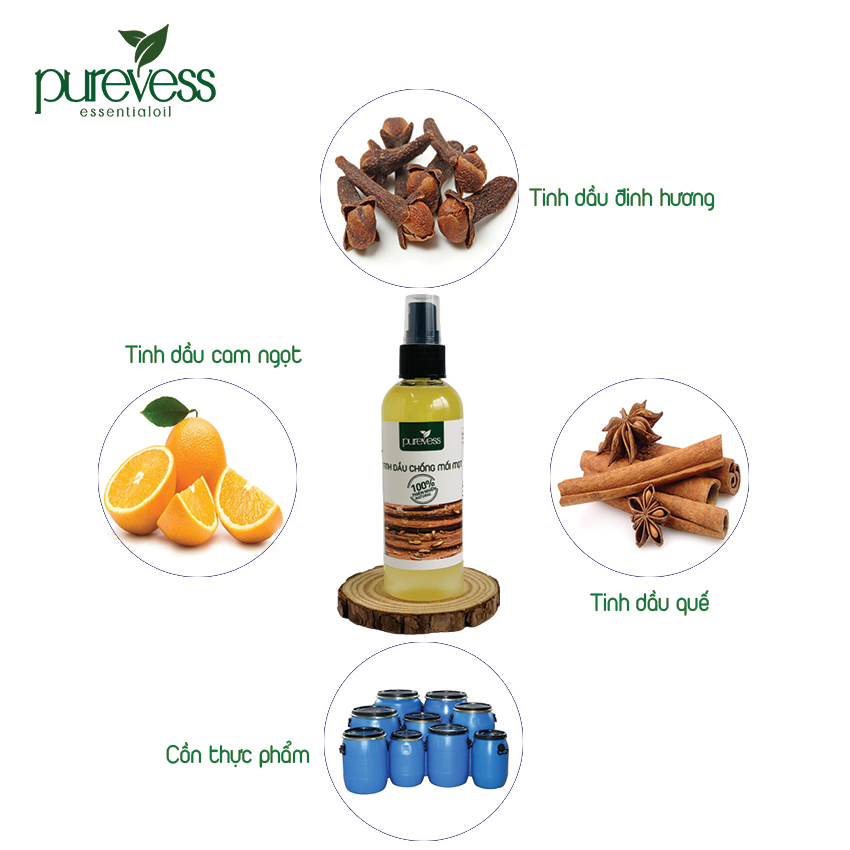 Tinh dầu diệt mối Purevess - diệt mối và côn trùng