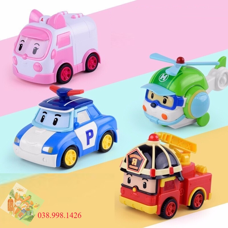 Đồ chơi biệt đội 4 xe cứu hộ poli car