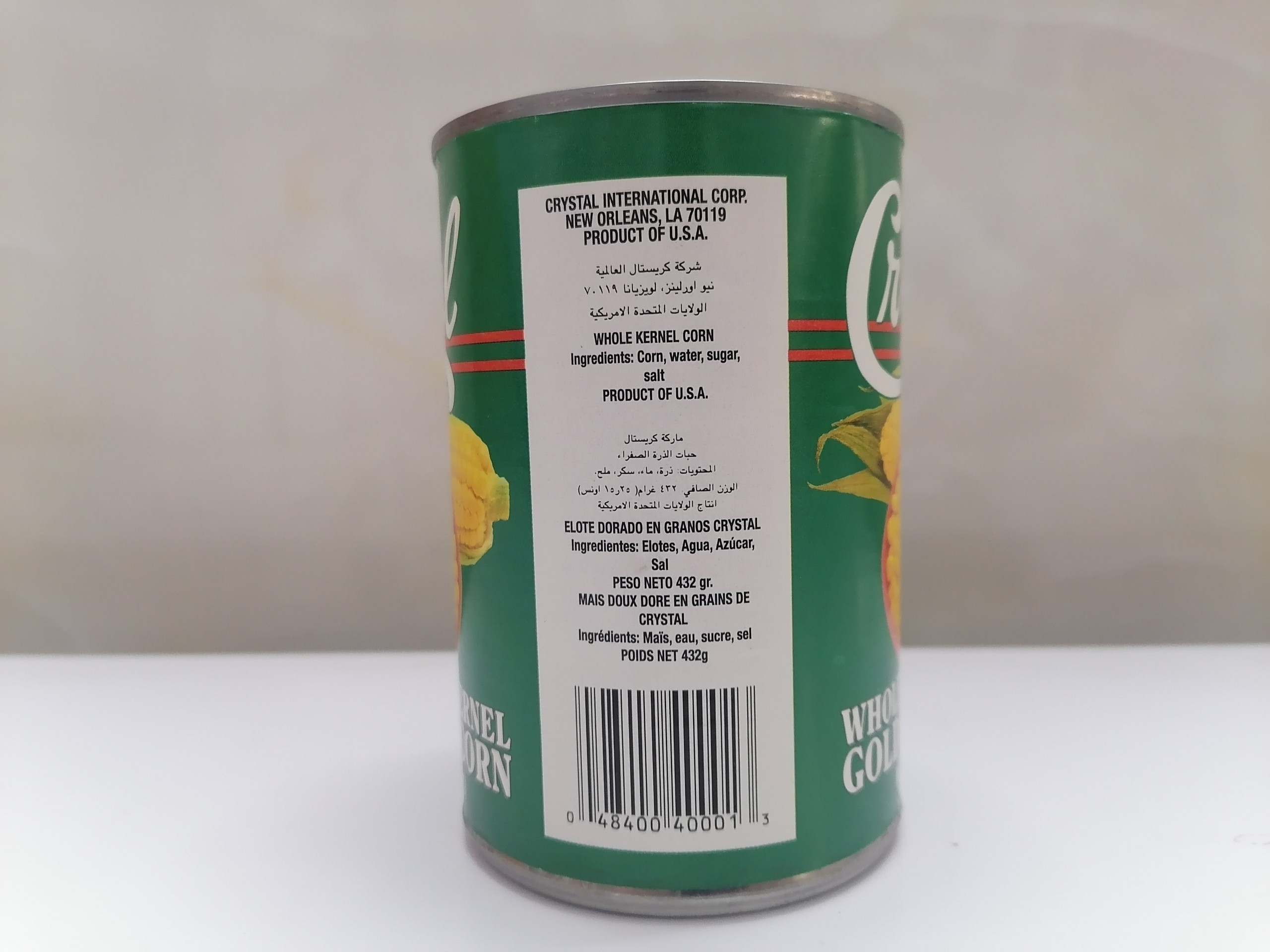[432g] Bắp ngọt nguyên hạt [USA] CRYSTAL Whole Kernel Golden Sweet Corn (tgc-hk)