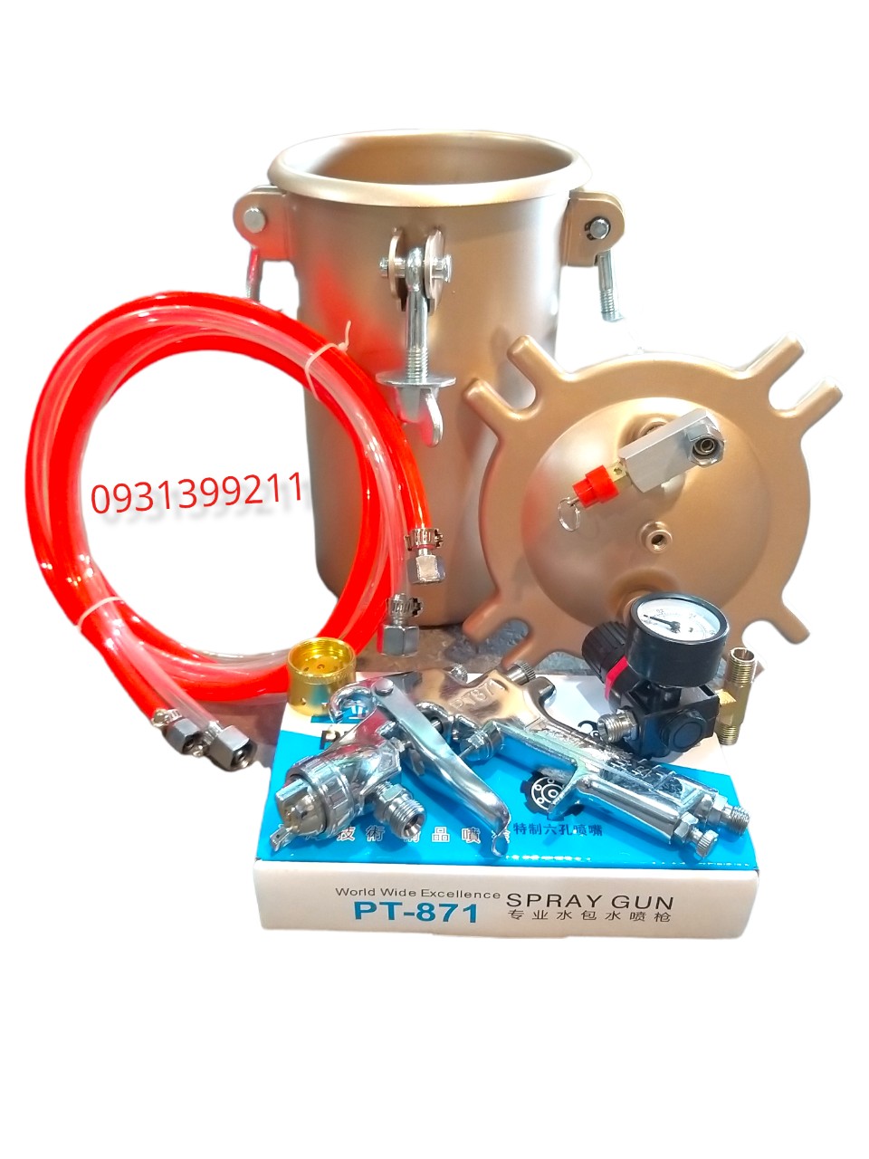 THÙNG NỒI TRỘN SƠN 5 LÍT PHUN KEO, PHUN SƠN