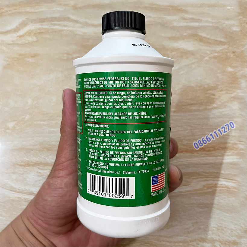 Dầu thắng Johnsens DOT-3 355ml