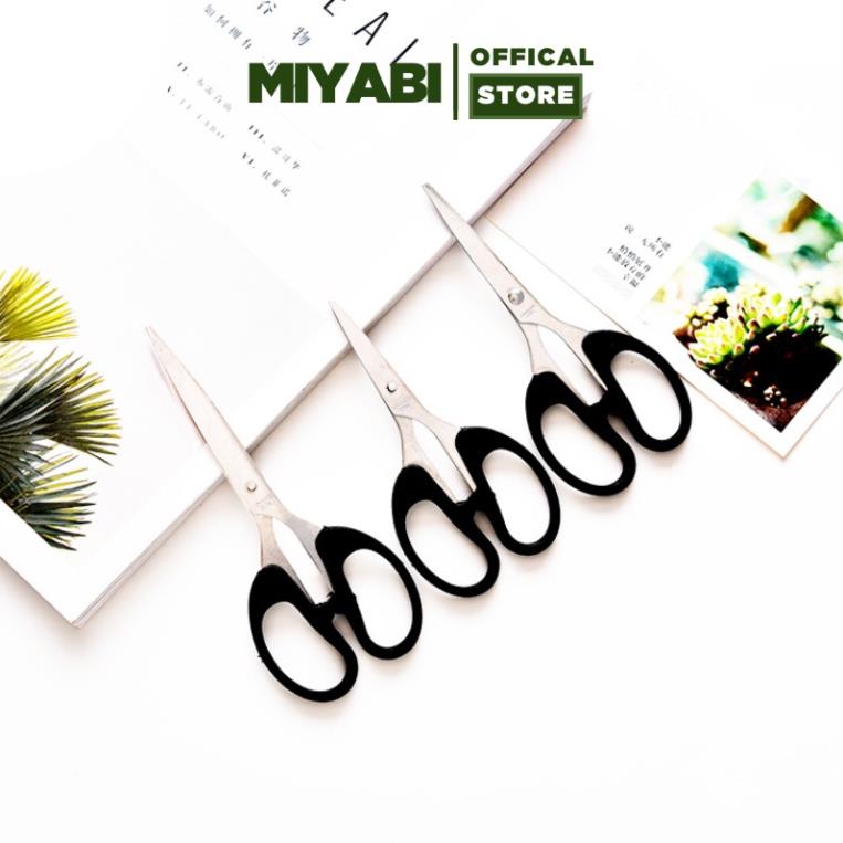 Kéo văn phòng cắt giấy - kéo cắt giấy - màu đen - 1 cái - miyabi store