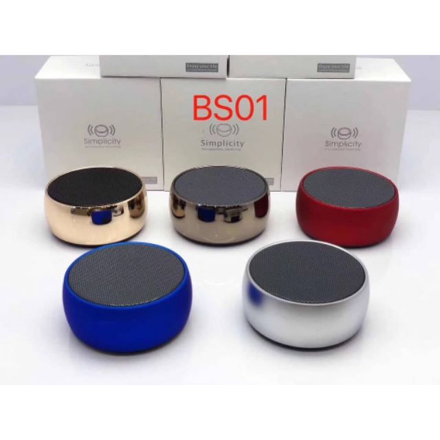 [HCM]Loa Bluetooth Cầm Tay Mini BS-01 Vỏ Kim Loại