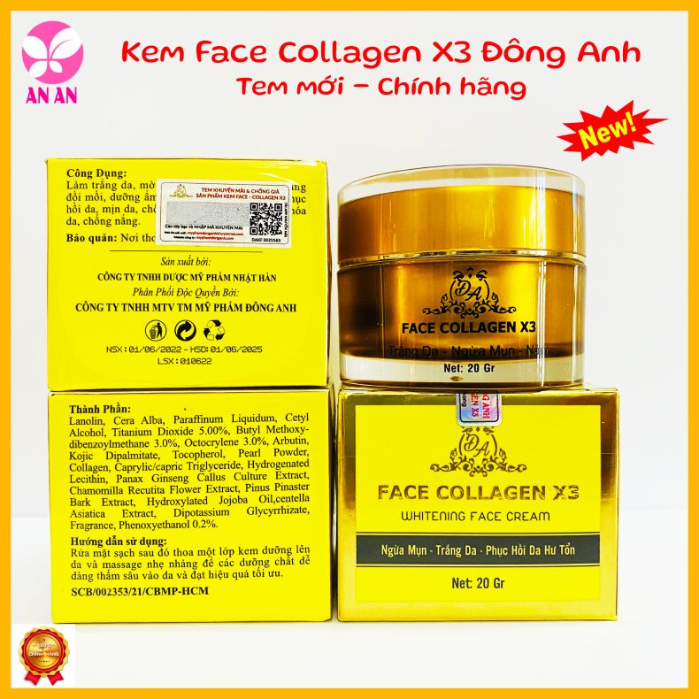KEM FACE COLLAGEN X3 ĐÔNG ANH