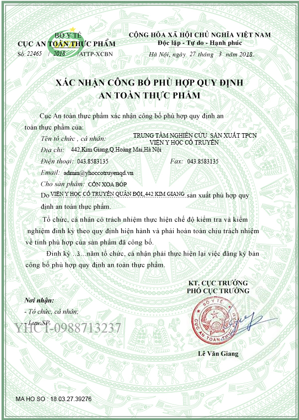 CỒN XOA BÓP