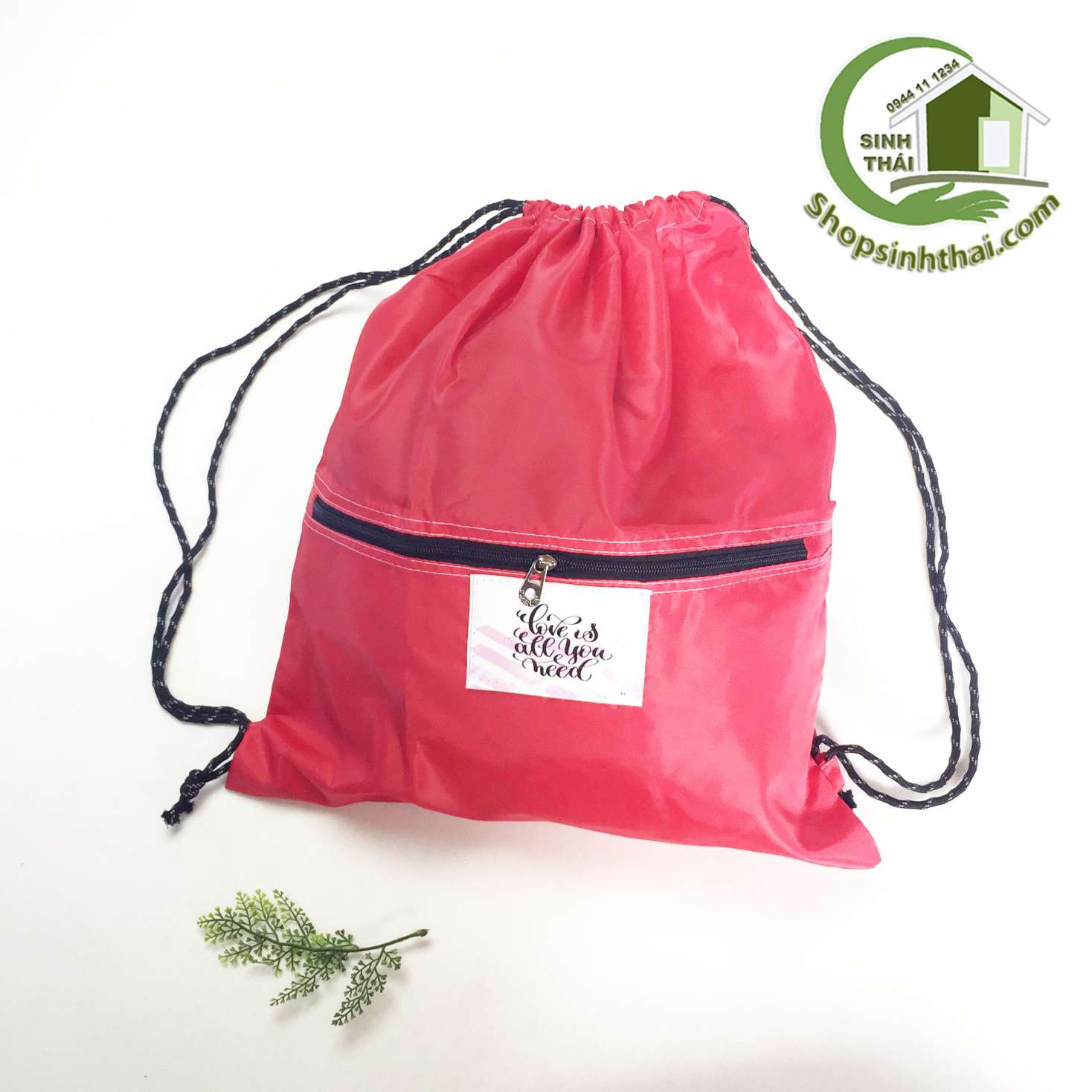 [HCM]Balo vải kaki dù siêu gọn nhẹ không thấm nước - màu đỏ - balo vải thể thao đi phượt du lịch đi chơi