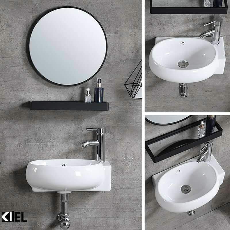 Bộ chậu lavabo mini treo tường