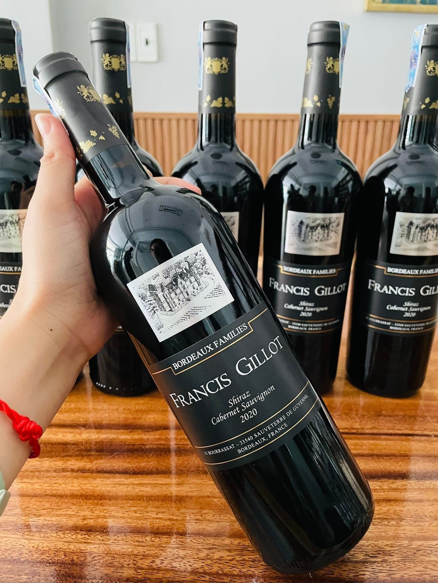 Vang Pháp Francis Gillot Shiraz 75 cl - nước nho