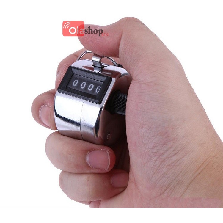 Máy bấm đếm cầm tay 4 số kim loại