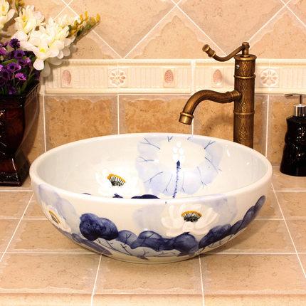 Chậu rửa lavabo nghệ thuật LAV0048 – Chất liệu gốm sứ cao cấp