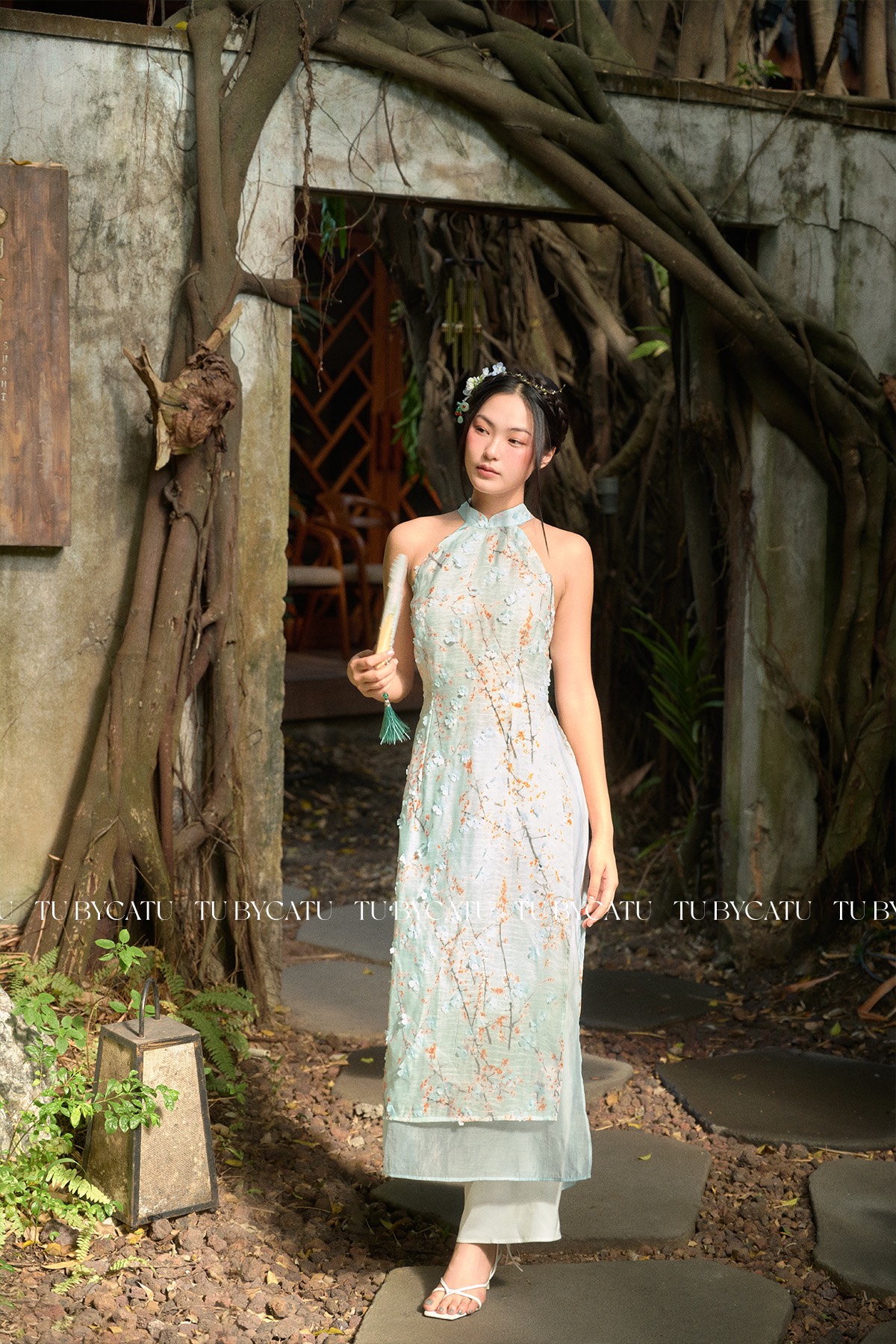 TUBYCATU | Áo Dài Hoa Niên (KHÔNG KÈM QUẦN)