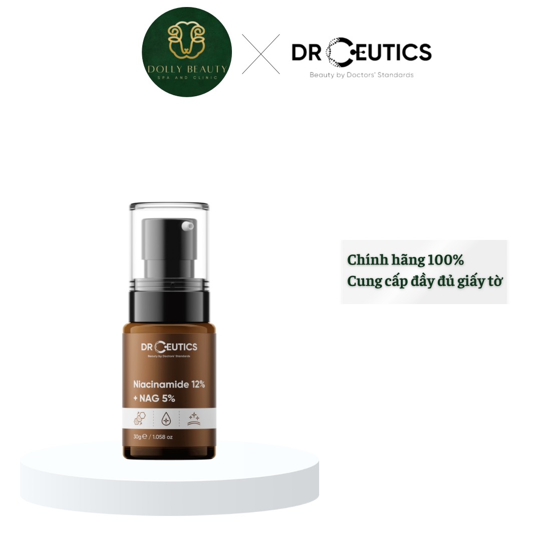 Serum b3 12% sáng da mờ nám niacinamide 12% + nag 5% của drceutics