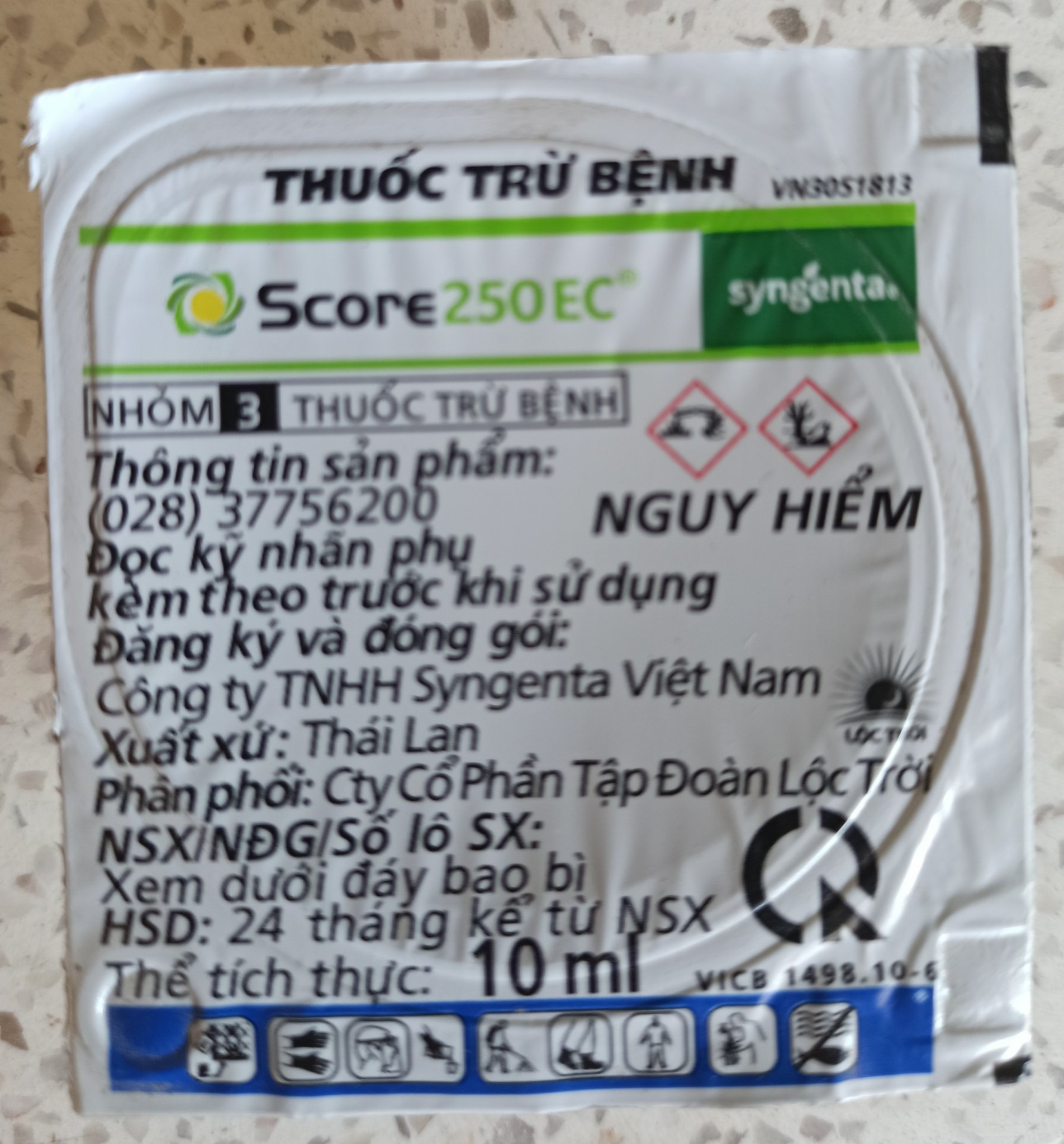 Thuốc trừ nấm bệnh Score - 250EC -10ml