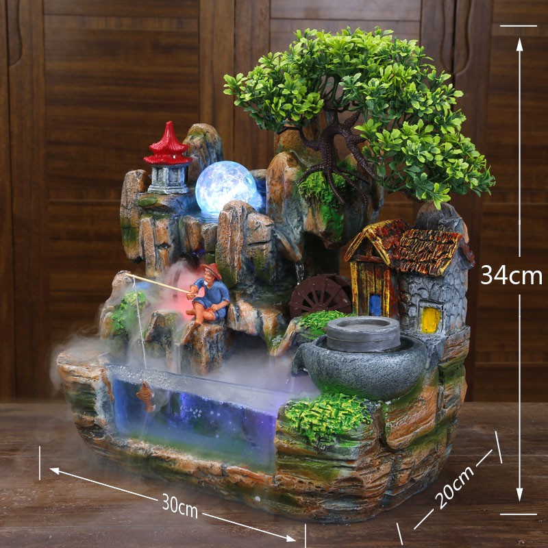 Thác nước phong thuỷ bể cá 4 mẫu