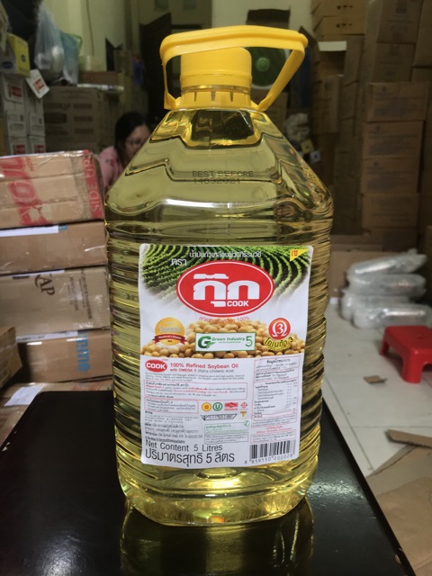 5Lit - Dầu đậu nành Thái Lan nguyên chất 100%