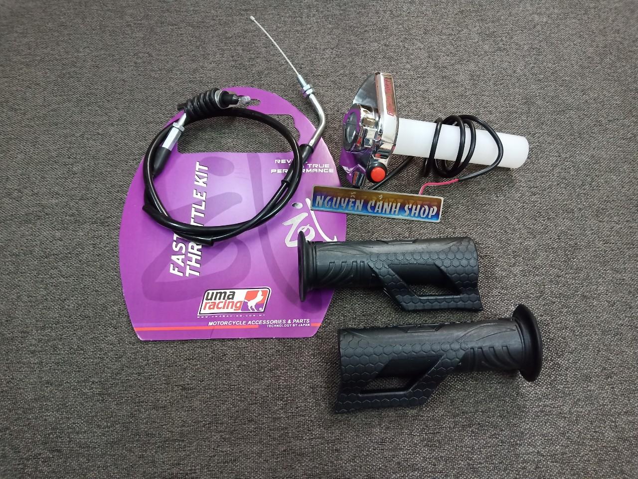 cùm tăng tốc uma có luôn bao tay tăng tốc