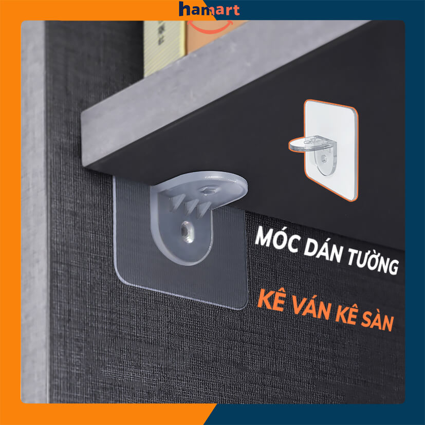 1PC Punch-free Layered Partition Bracket Triangle Bracket Support Shelf Right Angle Support Paste Screw Hook Clapboard Sticker